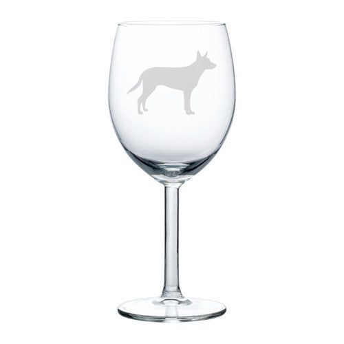 Wine Glass Goblet Australian Kelpie (10 oz)