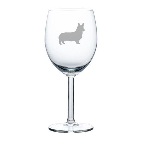 10 oz Wine Glass Corgi