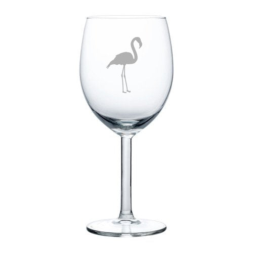 10 oz Wine Glass Flamingo