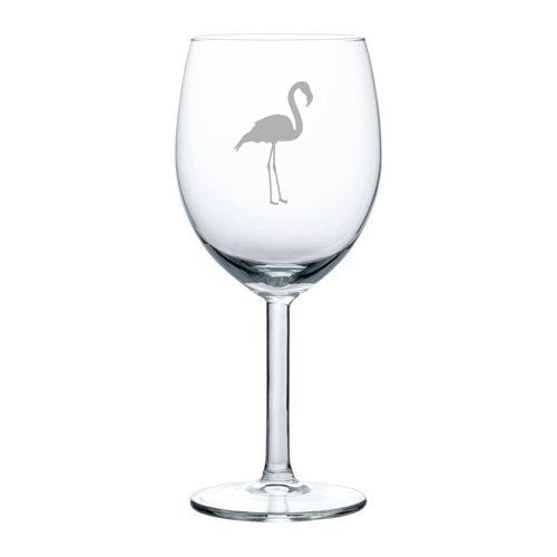 10 oz Wine Glass Flamingo,MIP