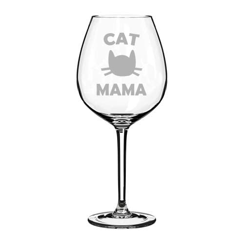 MIP Brand Wine Glass Goblet Cat Mama (20 oz Jumbo)
