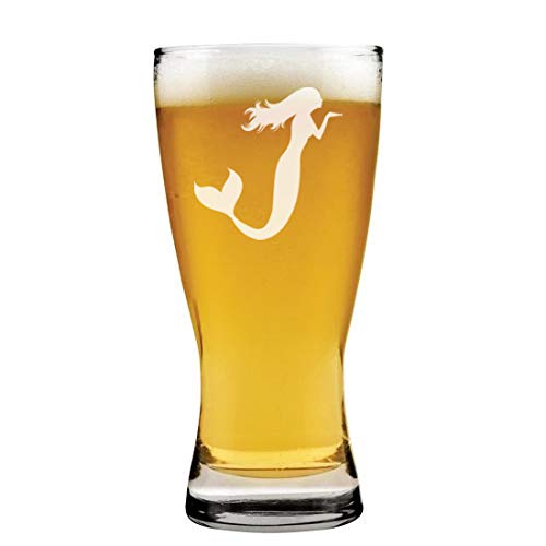 15 oz Beer Pilsner Glass Mermaid