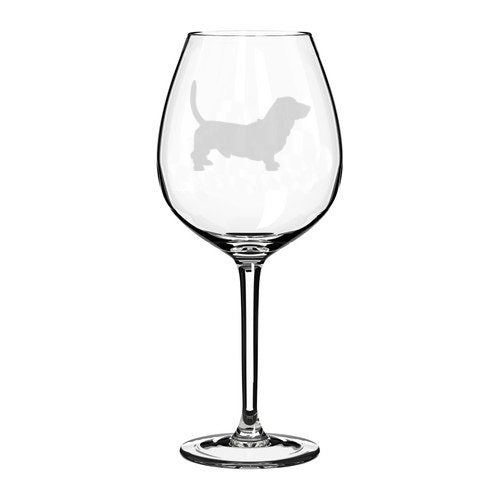 Wine Glass Goblet Basset Hound (20 oz Jumbo)