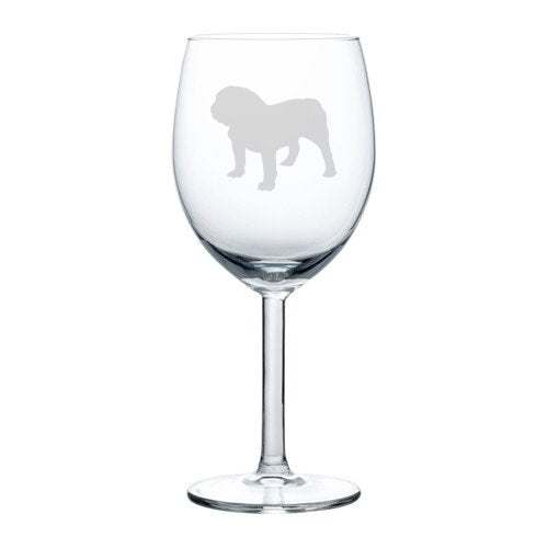 Wine Glass Goblet Bulldog (10 oz)
