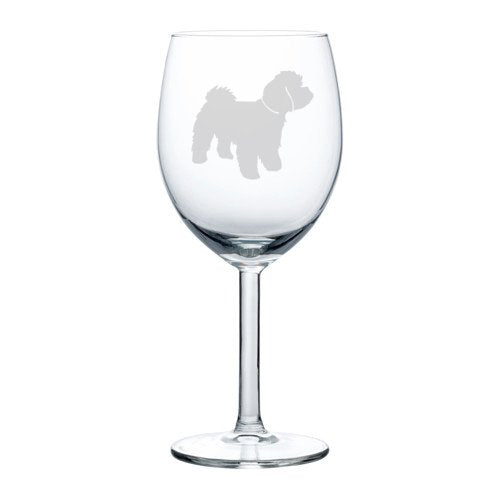 Wine Glass Goblet Maltipoo (10 oz)