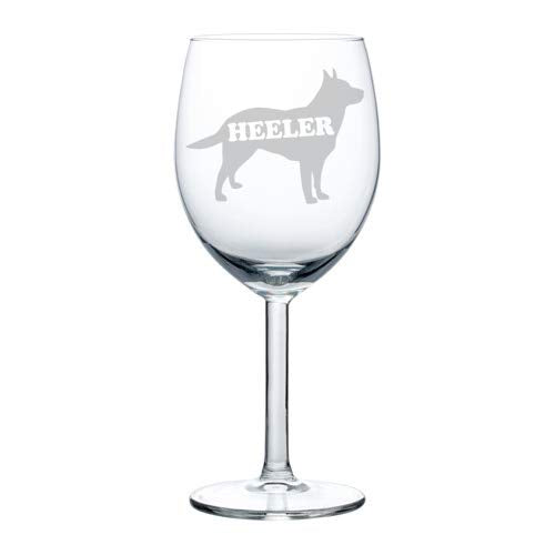 Wine Glass Goblet Australian Cattle Dog Heeler (10 oz)