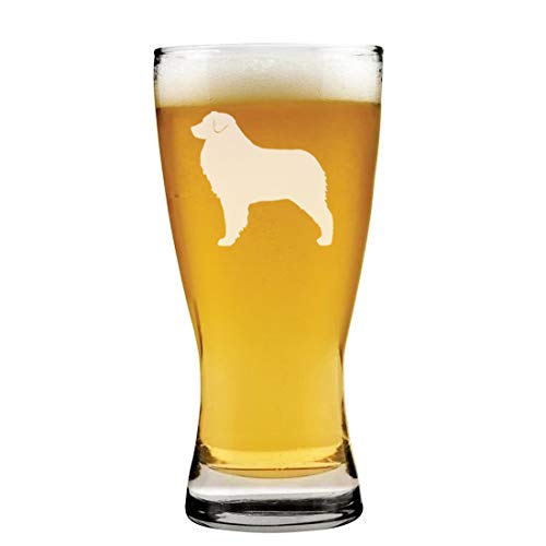 15 oz Beer Pilsner Glass Australian Shepherd