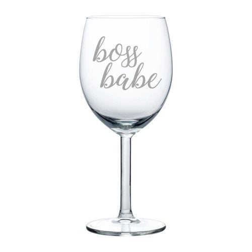 Wine Glass Goblet Boss Babe (10 oz)