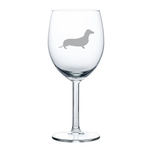 10 oz Wine Glass Dachshund Dog,MIP