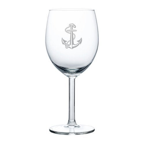 10 oz Wine Glass Anchor with Rope,MIP