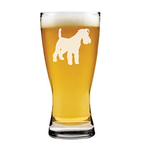 15 oz Beer Pilsner Glass Miniature Schnauzer