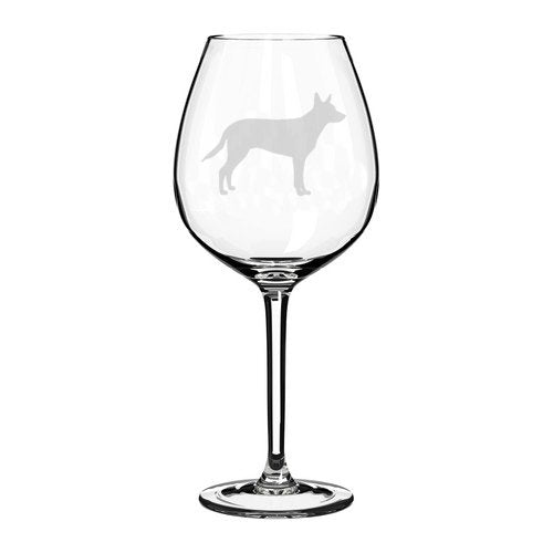 Wine Glass Goblet Australian Kelpie (20 oz Jumbo)