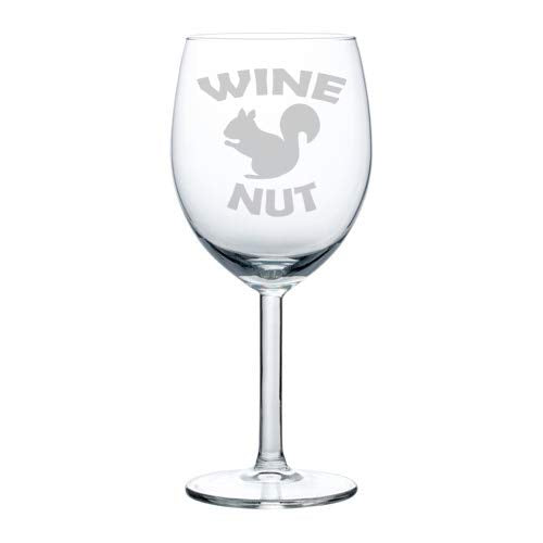 Wine Glass Goblet Funny Squirrel Wine Nut (10 oz)