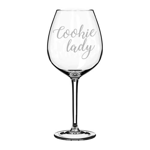 Wine Glass Goblet Cookie Lady (20 oz Jumbo)