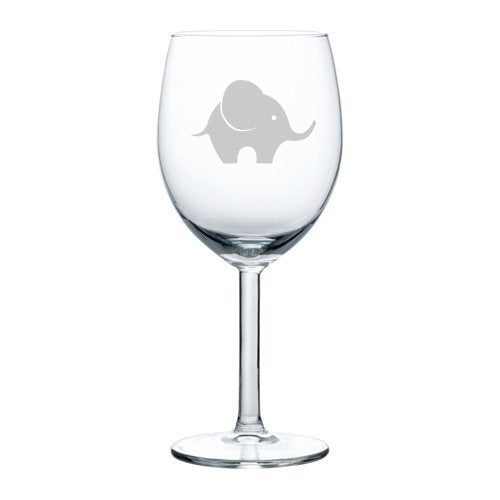 Wine Glass Goblet Baby Elephant (10 oz),MIP