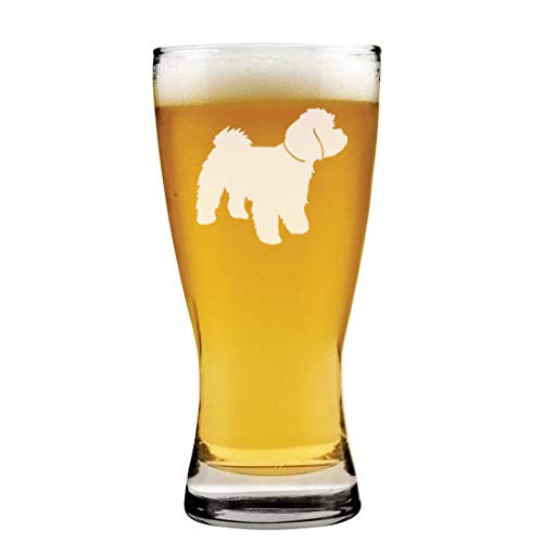 15 oz Beer Pilsner Glass Maltipoo