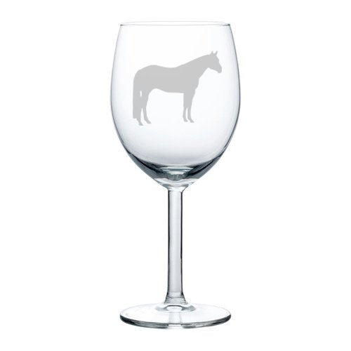 Wine Glass Goblet Quarter Horse (10 oz)