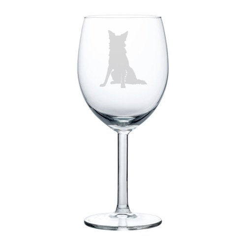 Wine Glass Goblet Border Collie (10 oz)