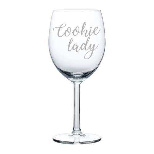 Wine Glass Goblet Cookie Lady (10 oz)