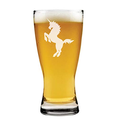 15 oz Beer Pilsner Glass Unicorn