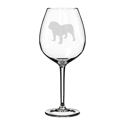 Wine Glass Goblet Bulldog (20 oz Jumbo)