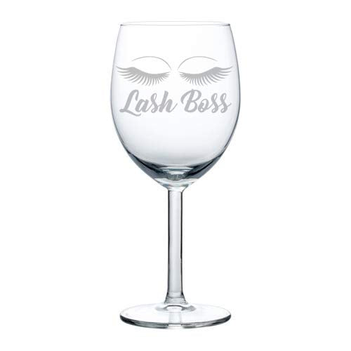 Wine Glass Goblet Makeup Lash Extension Artist Lash Boss (10 oz)