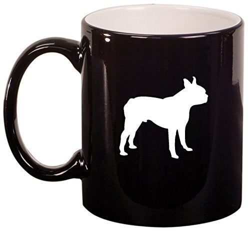 Ceramic Coffee Tea Mug Boston Terrier (Black)