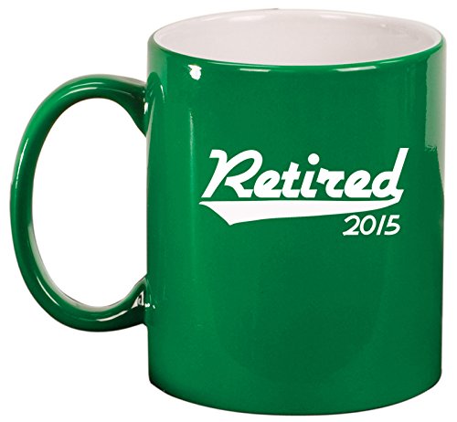 Ceramic Coffee Tea Mug Cup Retired 2015 (Green)
