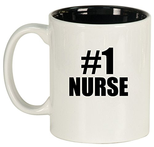 Ceramic Coffee Tea Mug #1 Nurse (White)