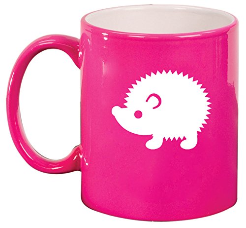 Ceramic Coffee Tea Mug Cup Hedgehog (Pink)