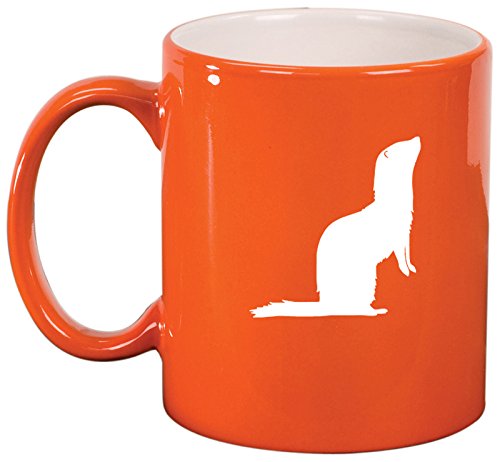 Ceramic Coffee Tea Mug Cup Ferret (Orange)