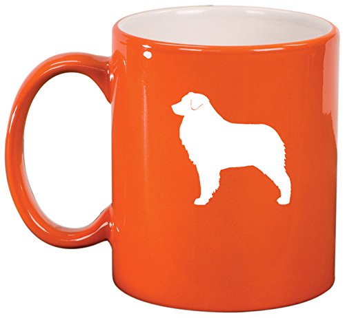 Ceramic Coffee Tea Mug Cup Australian Shepherd (Orange)