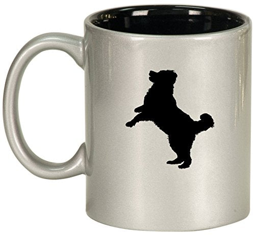 Ceramic Coffee Tea Mug Cup Bernese Mountain Dog (Silver)