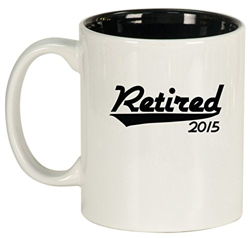 Ceramic Coffee Tea Mug Cup Retired 2015 (White)