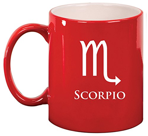 Ceramic Coffee Tea Mug Cup Scorpio (Red)