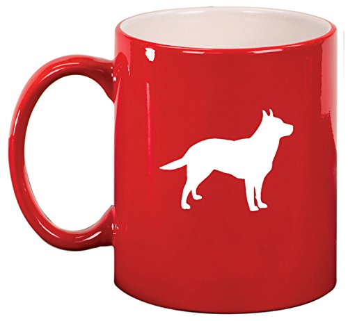 Ceramic Coffee Tea Mug Cup Australian Cattle Dog (Red)