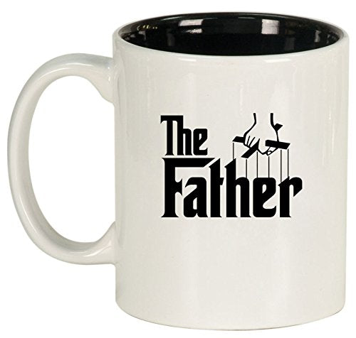 Ceramic Coffee Tea Mug Cup The Father Dad Father's Day Gift (White)