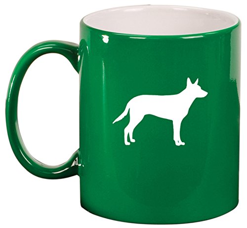 Ceramic Coffee Tea Mug Cup Australian Kelpie (Green)