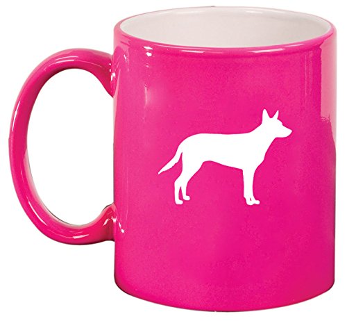 Ceramic Coffee Tea Mug Cup Australian Kelpie (Pink)