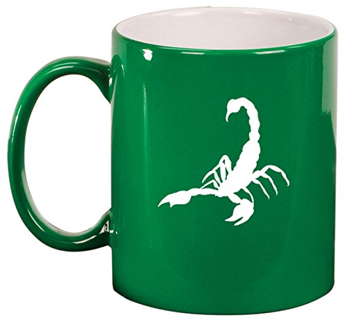 Ceramic Coffee Tea Mug Cup Scorpion (Green)
