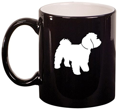 Ceramic Coffee Tea Mug Cup Maltipoo (Black)