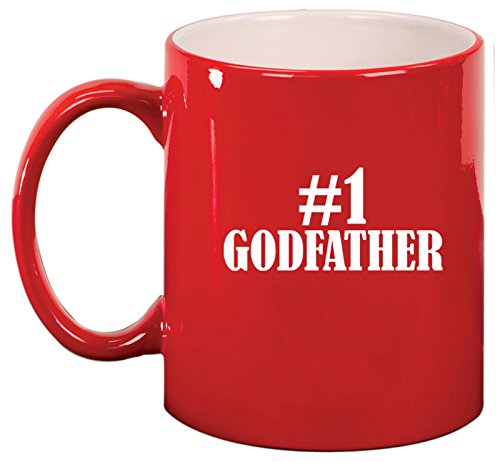 Ceramic Coffee Tea Mug Cup #1 Godfather (Red)