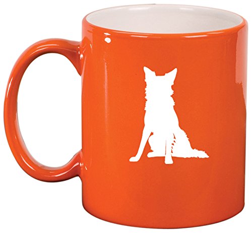 Ceramic Coffee Tea Mug Cup Border Collie (Orange)