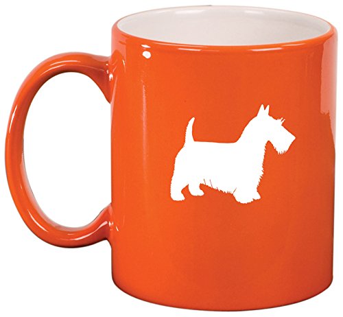 Ceramic Coffee Tea Mug Scottie Scottish Terrier (Orange)