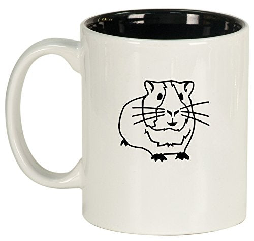 Ceramic Coffee Tea Mug Guinea Pig (White)