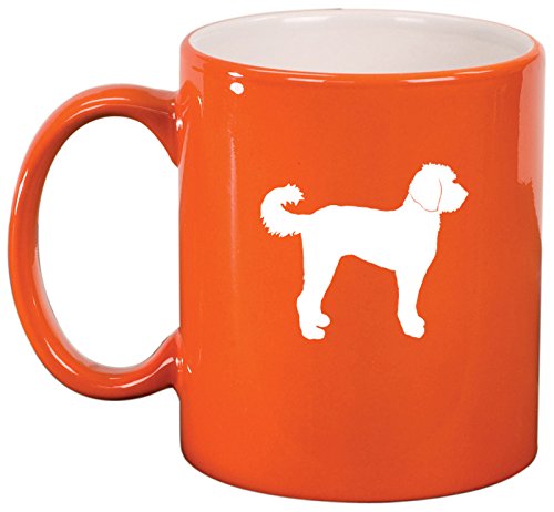 Ceramic Coffee Tea Mug Cup Labradoodle (Orange)