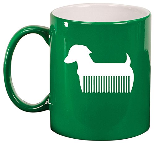 Ceramic Coffee Tea Mug Cup Pet Dog Grooming Cat Groomer Salon (Green)