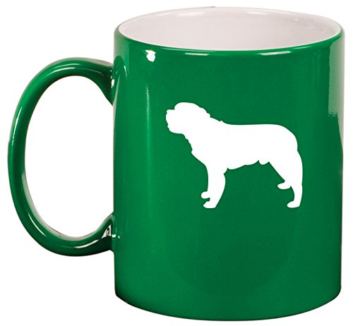 Ceramic Coffee Tea Mug Cup Saint Bernard (Green)