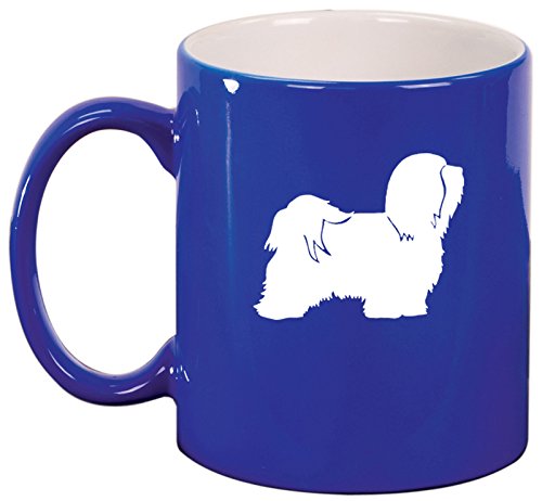 Ceramic Coffee Tea Mug Cup Havanese (Blue)