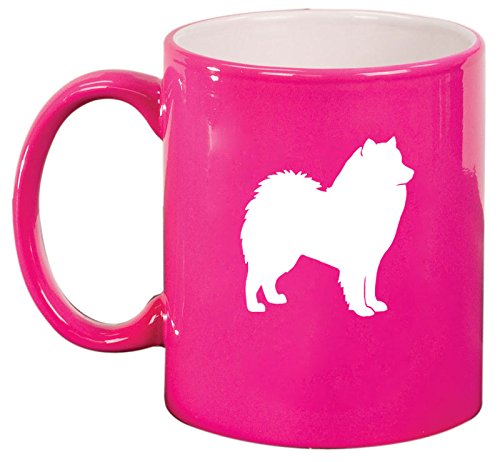 Ceramic Coffee Tea Mug Cup Samoyed (Pink)